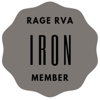 medallion reading Iron Member icon for membership sales of an Iron package